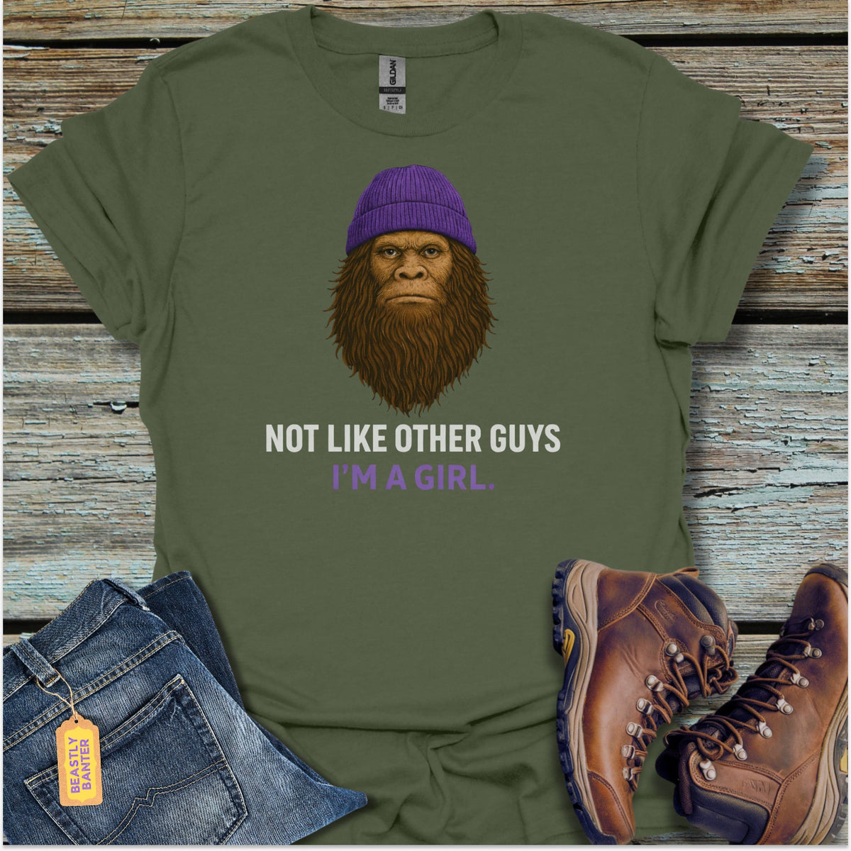 Bigfoot Not Like Other Guys T-Shirt - Beastly Banter