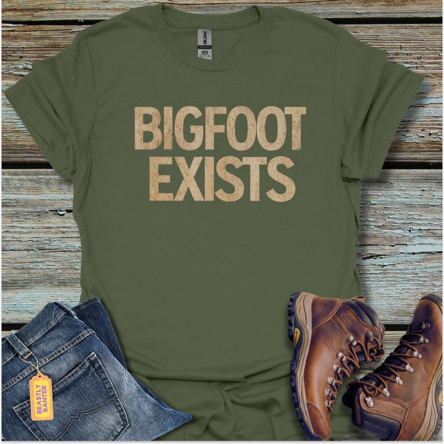 Bigfoot Exists T-Shirt - Beastly Banter