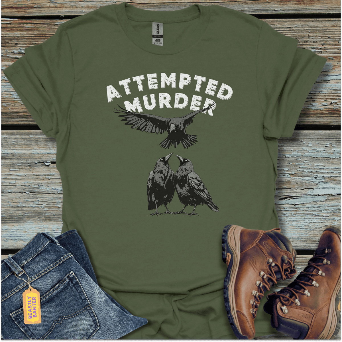 Attempted Murder T-Shirt - Beastly Banter
