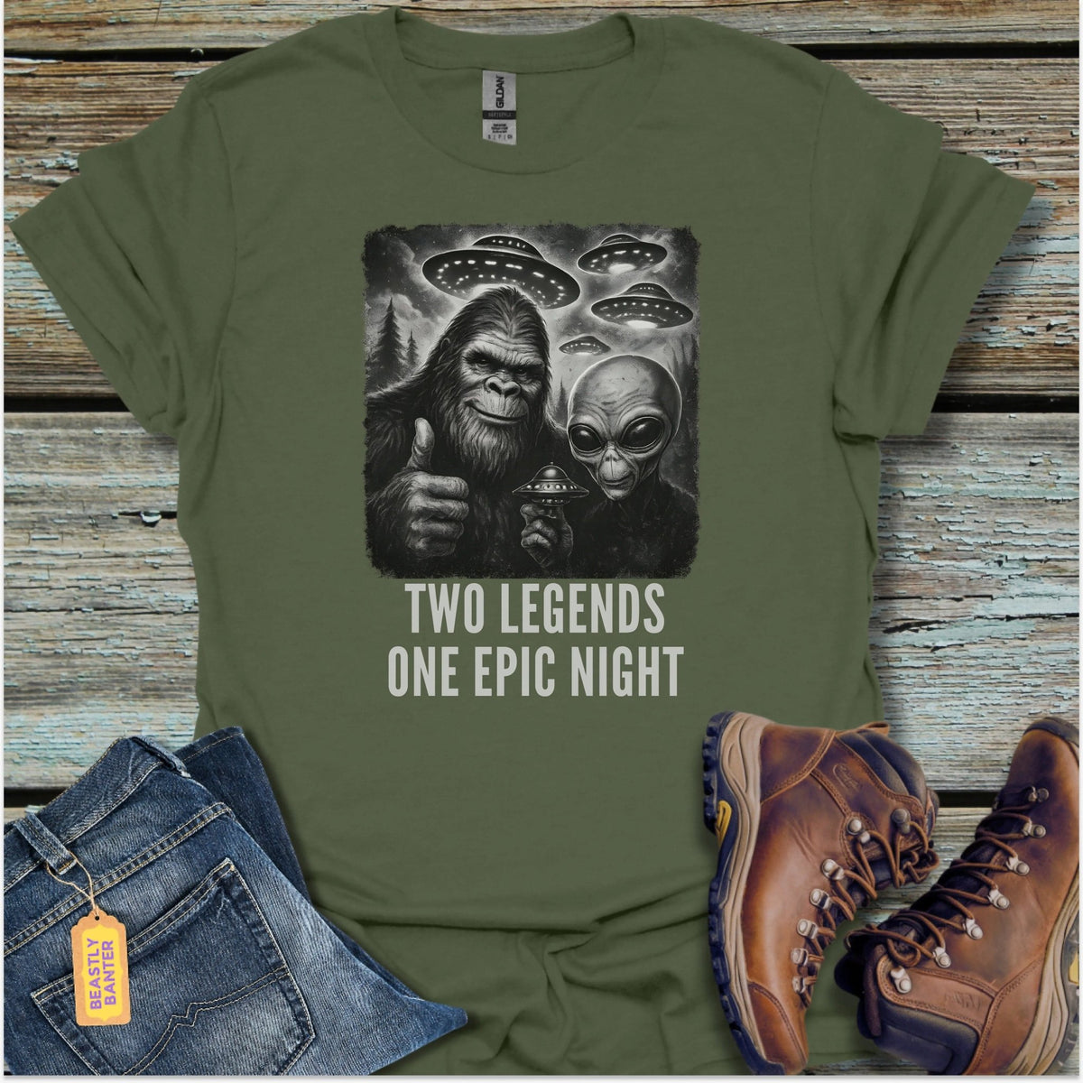 Two Legends Bigfoot T-Shirt - Beastly Banter