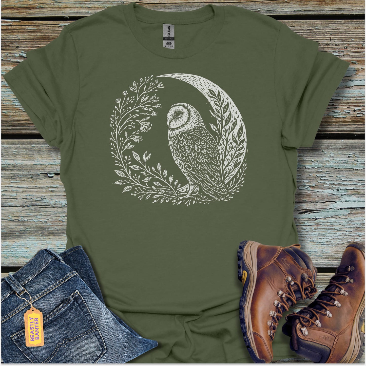 Quiet Owl T-Shirt - Beastly Banter