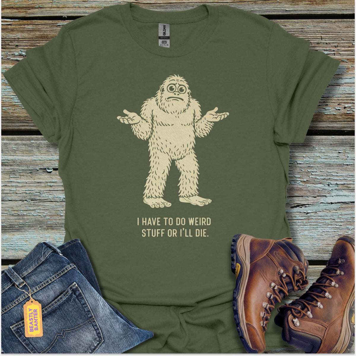 Bigfoot Weird Things T-Shirt - Beastly Banter