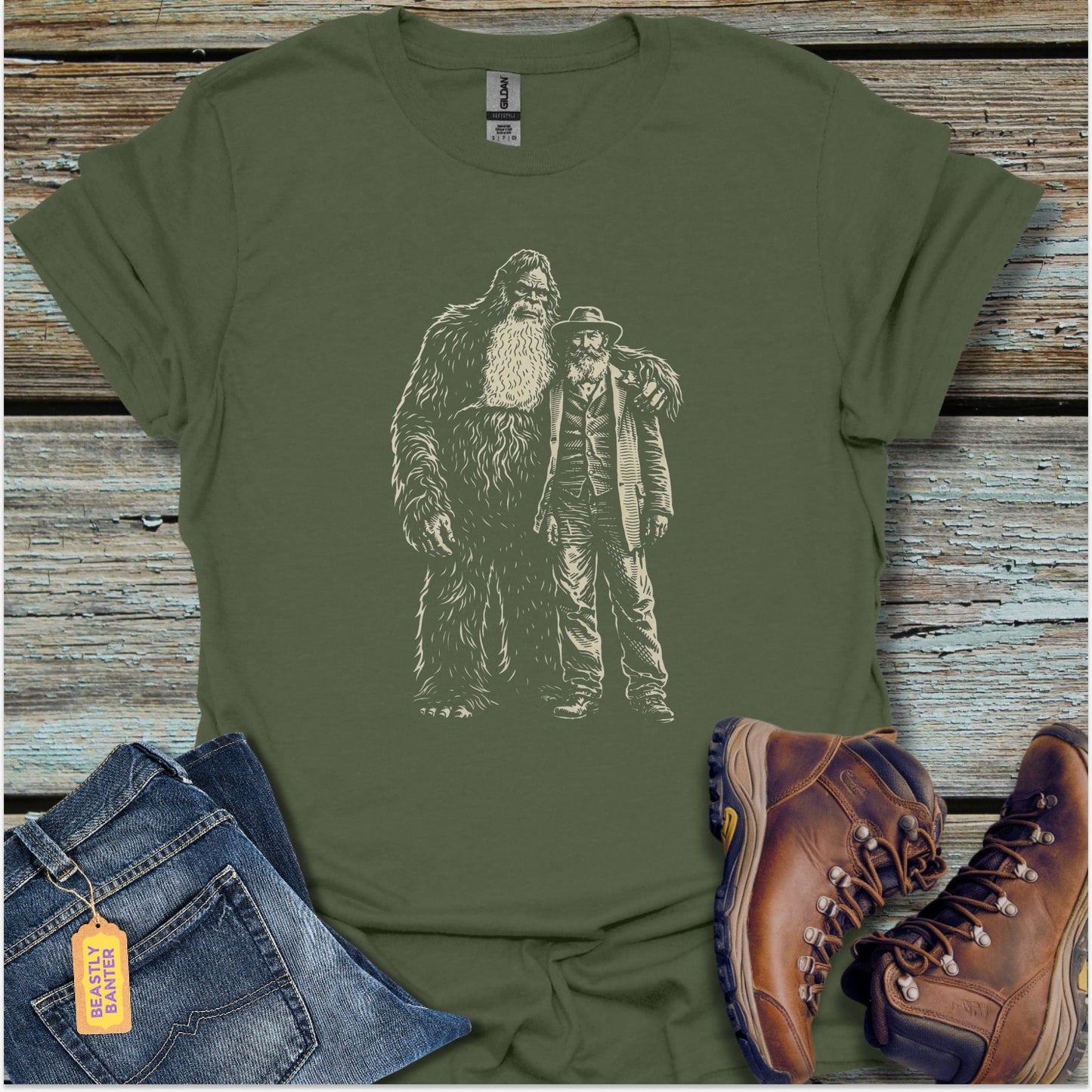 Old Friends Bigfoot T-Shirt - Beastly Banter