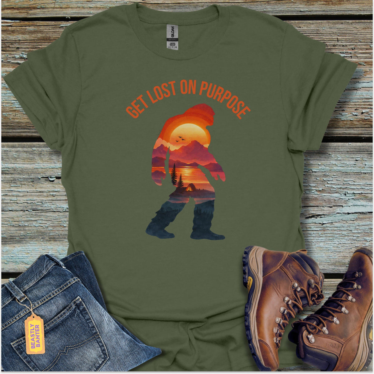 Bigfoot Get Lost T-Shirt - Beastly Banter