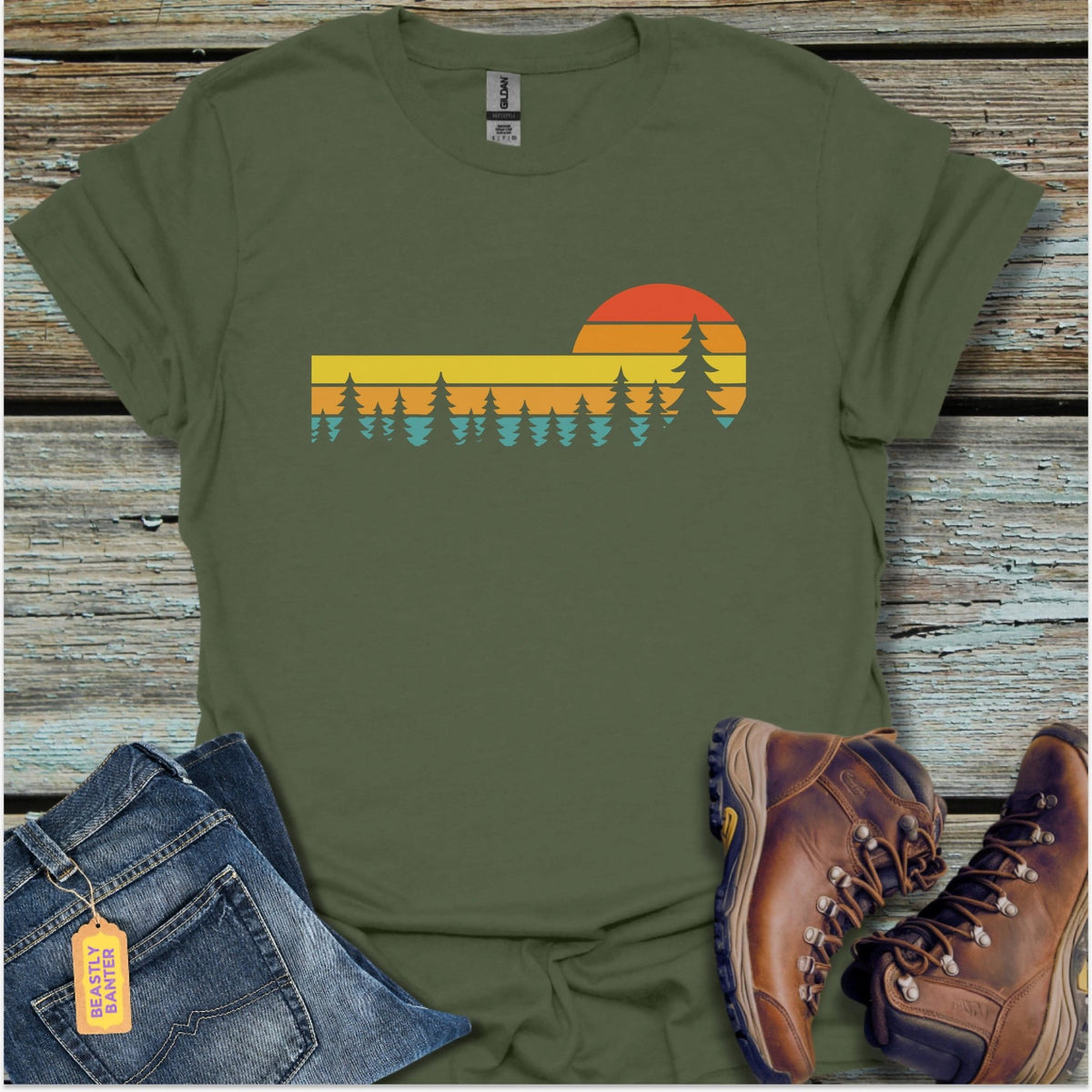 Forest Sunset T-Shirt - Beastly Banter