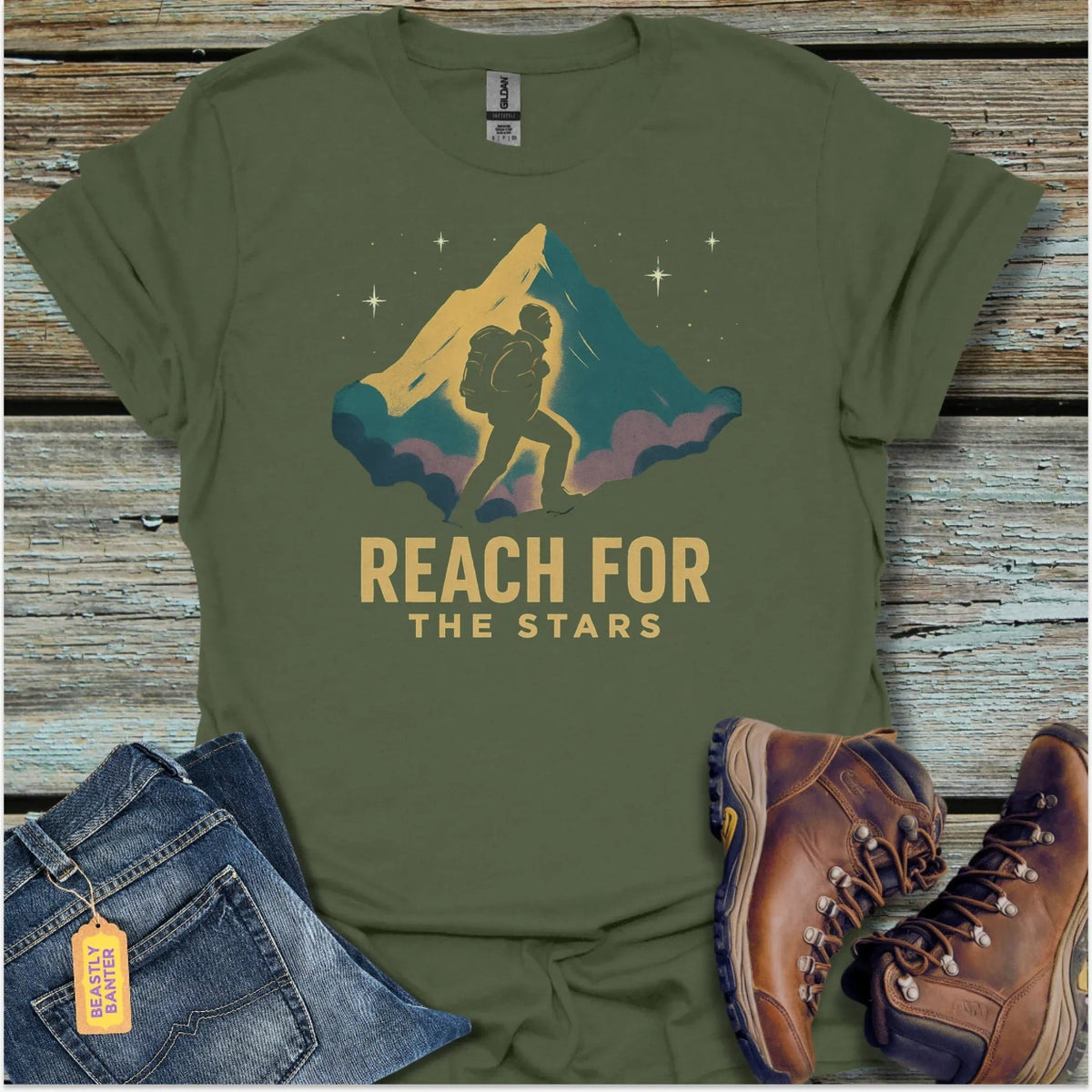 Reach For The Stars Trail T-Shirt - Beastly Banter