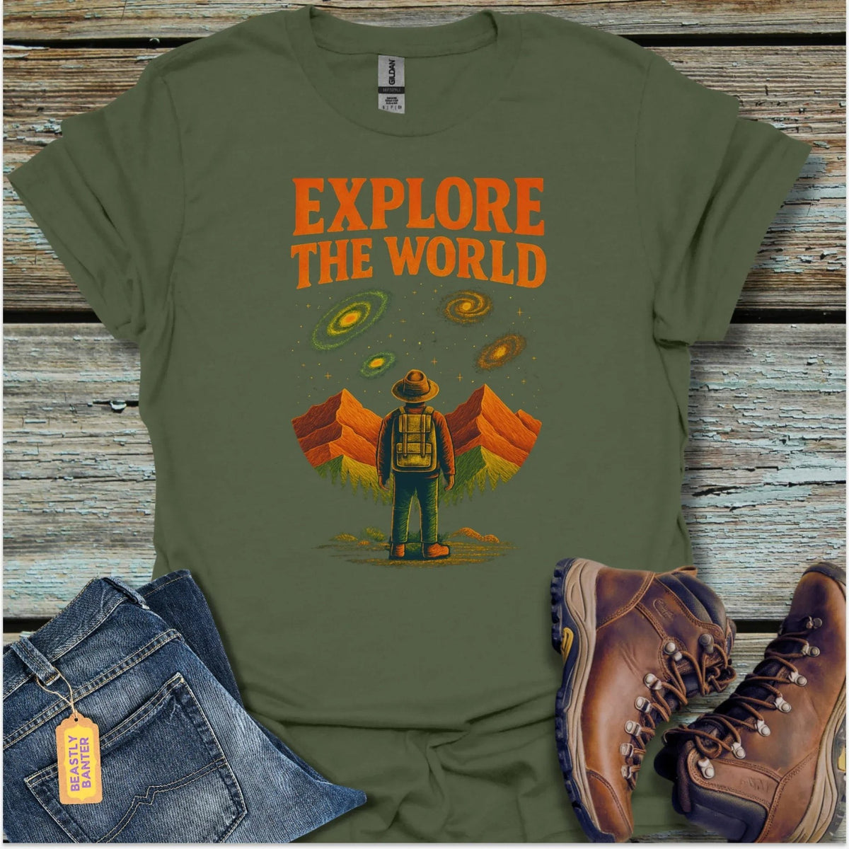 Explore The World Trail T-Shirt - Beastly Banter