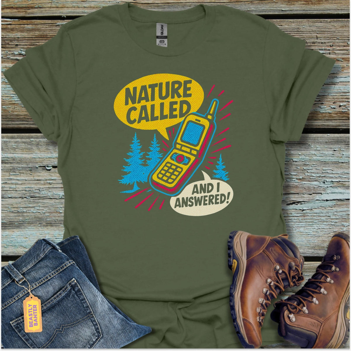 Nature Called Hiking T-Shirt - Beastly Banter