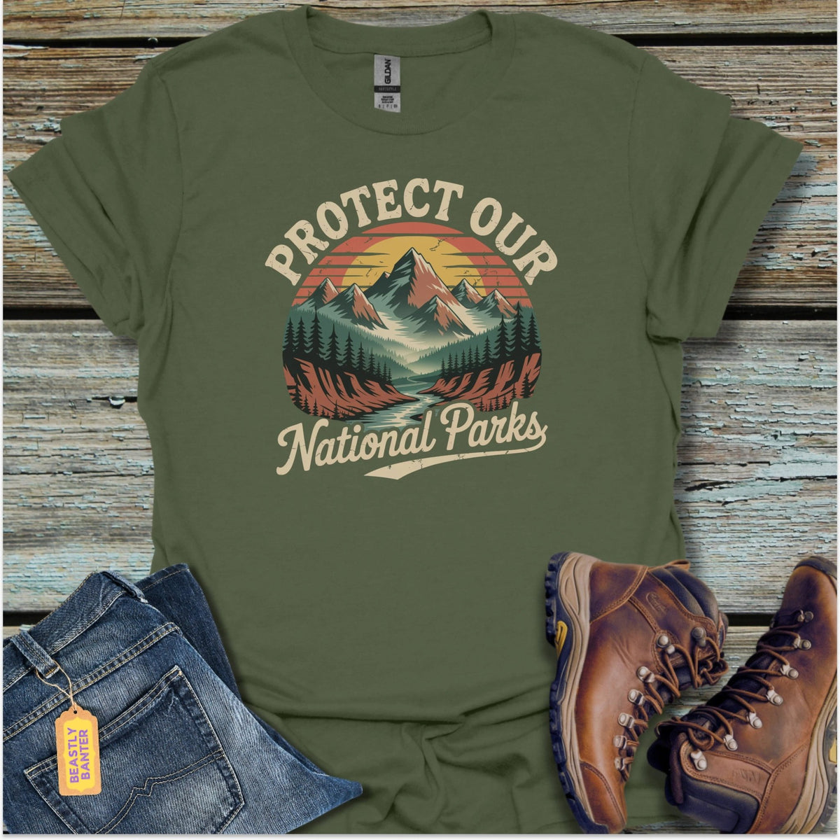 Protect Our Parks Hiking T-Shirt - Beastly Banter