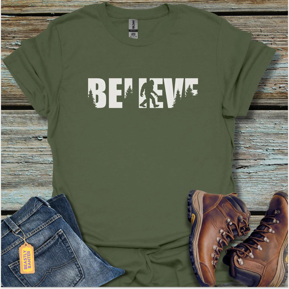 Bigfoot Believe T-Shirt - Beastly Banter