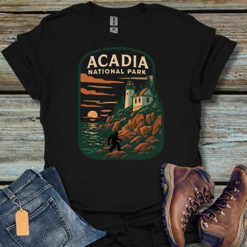 Acadia National Park Bigfoot T-Shirt - Beastly Banter