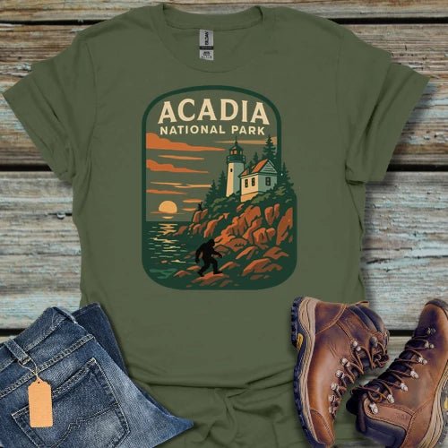 Acadia National Park Bigfoot T-Shirt - Beastly Banter