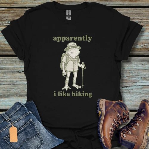 Apparently I Like Hiking T-Shirt - Beastly Banter