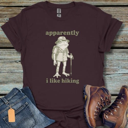 Apparently I Like Hiking T-Shirt - Beastly Banter
