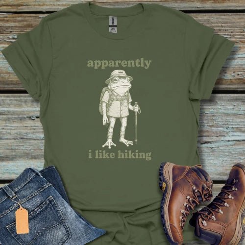 Apparently I Like Hiking T-Shirt - Beastly Banter