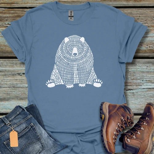 Bear Wildlife Illustration T‑Shirt - Beastly Banter