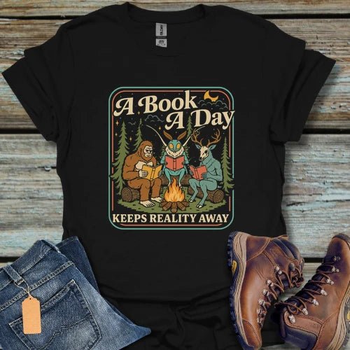 Bigfoot A Book A Day T-Shirt - Beastly Banter