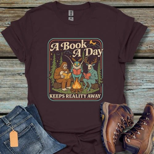 Bigfoot A Book A Day T-Shirt - Beastly Banter
