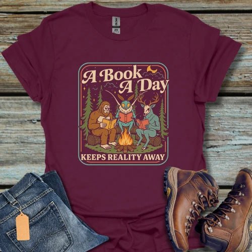 Bigfoot A Book A Day T-Shirt - Beastly Banter