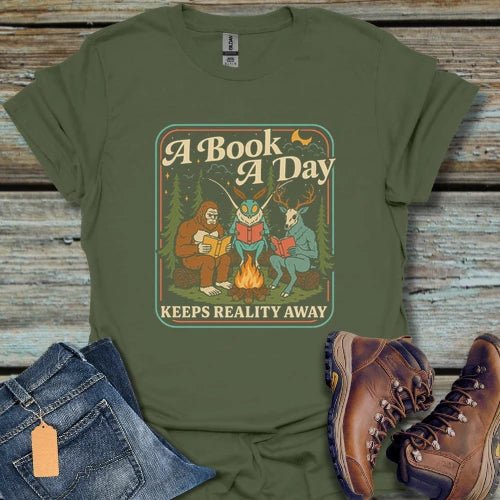 Bigfoot A Book A Day T-Shirt - Beastly Banter