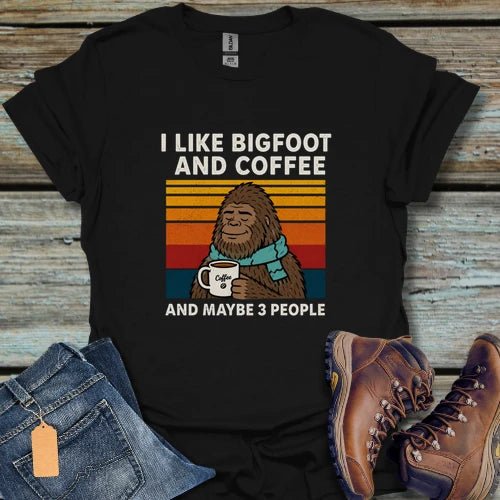 Bigfoot and Coffee T-Shirt - Beastly Banter