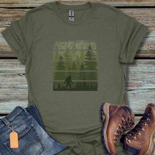Bigfoot Forest Stroll T-Shirt - Beastly Banter