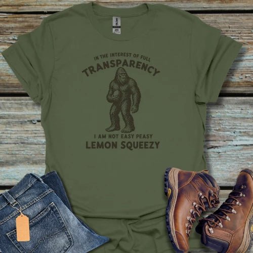 Bigfoot Full Transparency T-Shirt - Beastly Banter