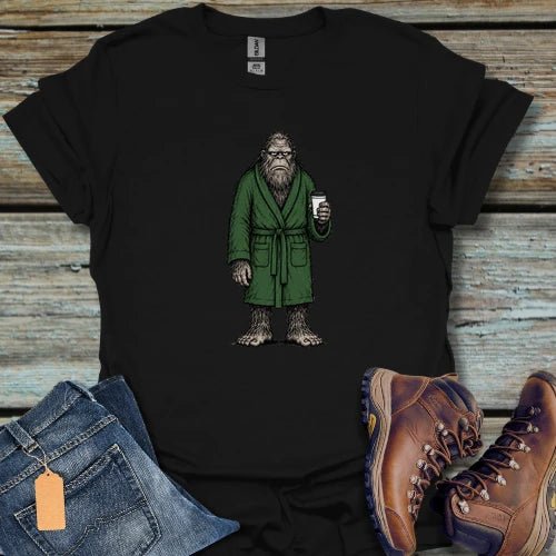 Bigfoot Morning Coffee T‑Shirt - Beastly Banter