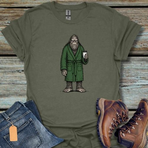 Bigfoot Morning Coffee T‑Shirt - Beastly Banter