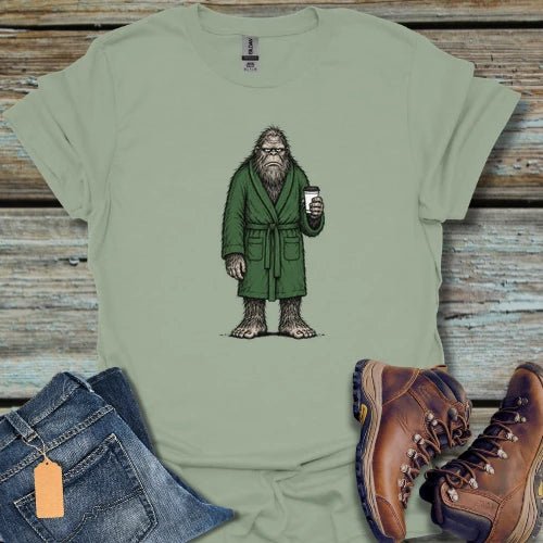 Bigfoot Morning Coffee T‑Shirt - Beastly Banter