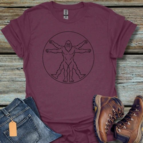 Bigfoot Vitruvian T-Shirt - Beastly Banter