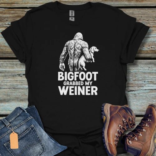 Bigfoot Weiner Dog T-Shirt - Beastly Banter