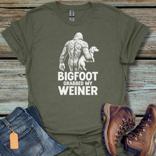 Bigfoot Weiner Dog T-Shirt - Beastly Banter