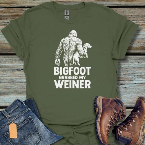 Bigfoot Weiner Dog T-Shirt - Beastly Banter