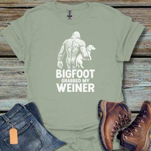 Bigfoot Weiner Dog T-Shirt - Beastly Banter