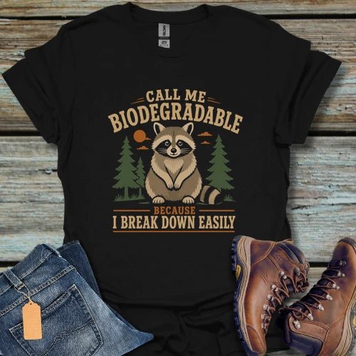 Biodegradable Raccoon T-Shirt - Beastly Banter