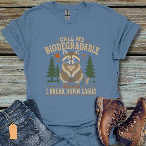 Biodegradable Raccoon T-Shirt - Beastly Banter