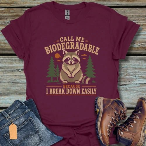 Biodegradable Raccoon T-Shirt - Beastly Banter