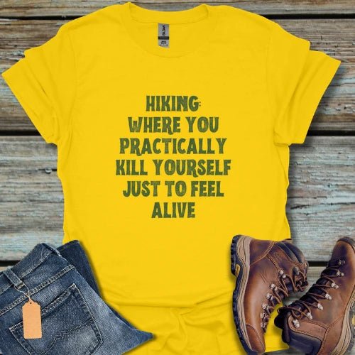 Blank Yourself hikingT-Shirt - Beastly Banter