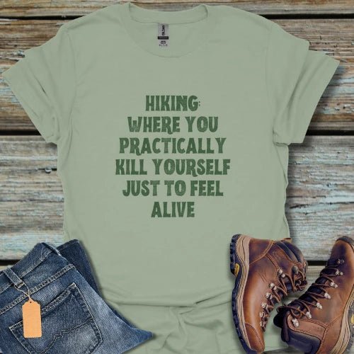 Blank Yourself hikingT-Shirt - Beastly Banter