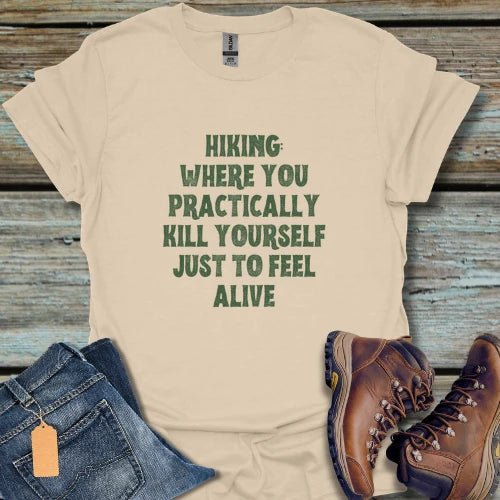 Blank Yourself hikingT-Shirt - Beastly Banter