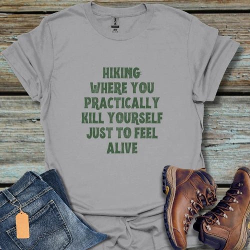 Blank Yourself hikingT-Shirt - Beastly Banter