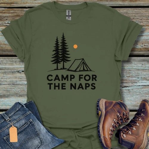 Camp For The Naps T-Shirt - Beastly Banter