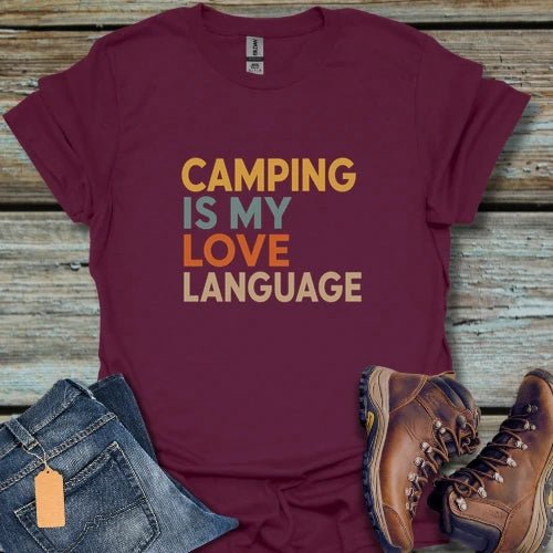 Camping Love Language T-Shirt - Beastly Banter