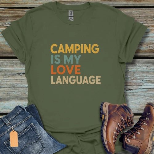 Camping Love Language T-Shirt - Beastly Banter