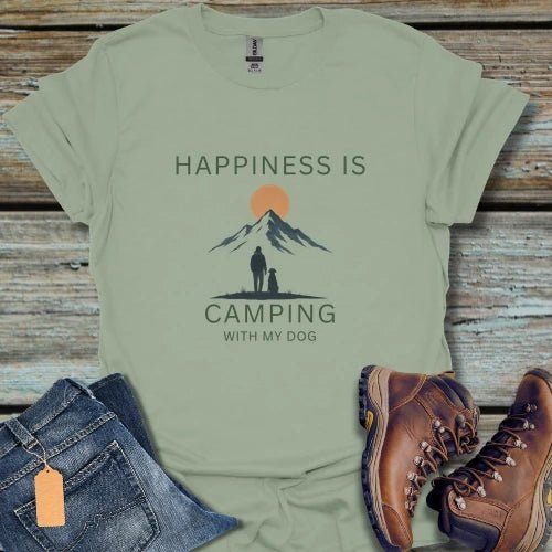 Camping With My Dog T-Shirt - Beastly Banter