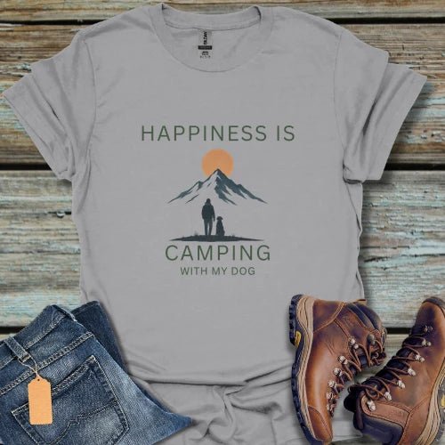 Camping With My Dog T-Shirt - Beastly Banter