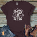Casual Hiker Serious Snacker T‑Shirt - Beastly Banter