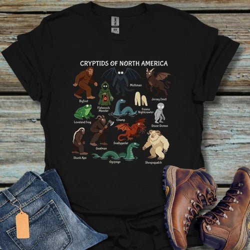 Cryptids of North America T-Shirt - Beastly Banter