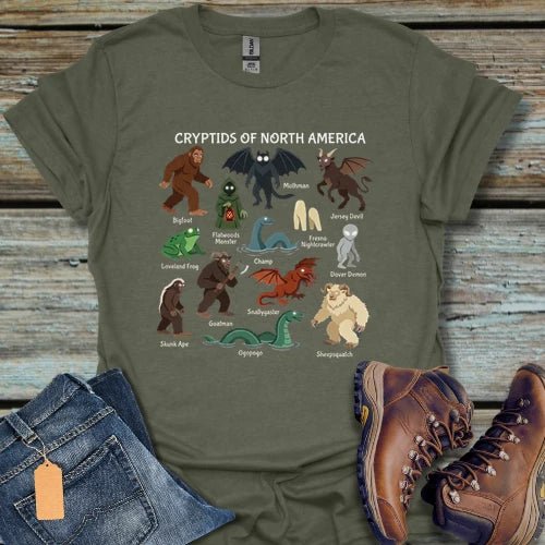 Cryptids of North America T-Shirt - Beastly Banter